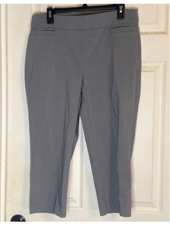 Kim Rogers Pants - Kim Rogers Gray Ankle Cropped Pants Size 12